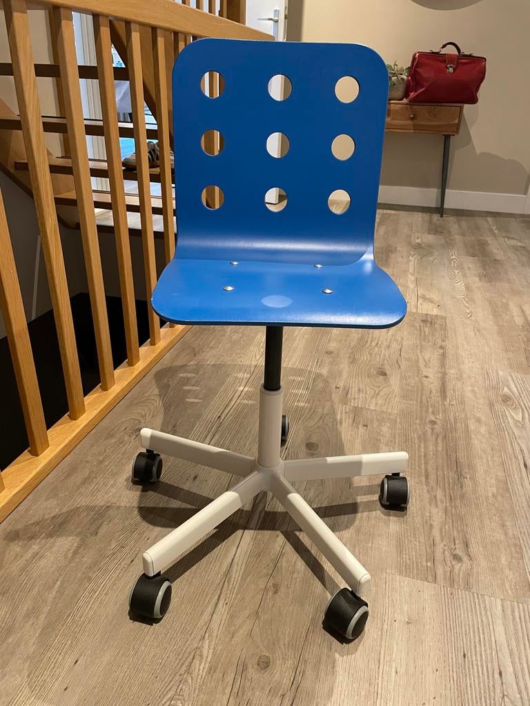 Kinder bureaustoel blauw (IKEA), Ophalen, Gebruikt, Blauw, Bureaustoel