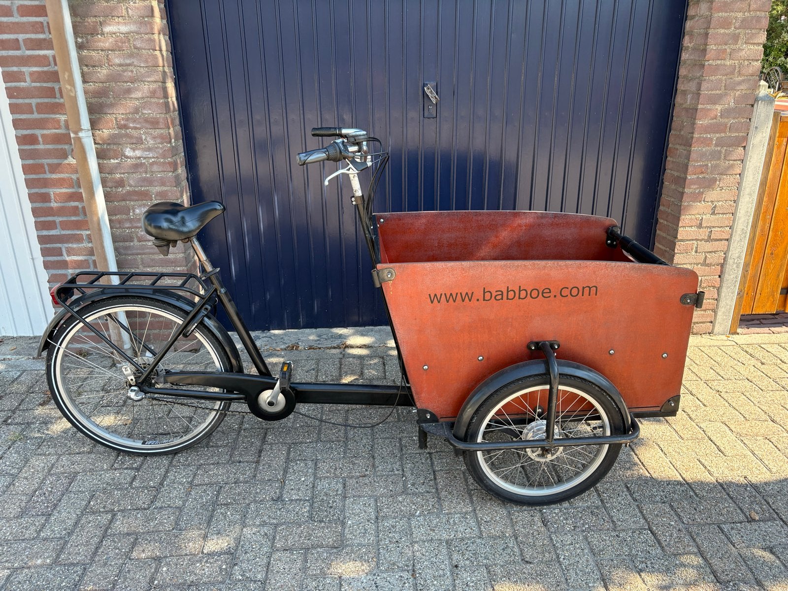 Babboe Big bakfiets - Ideaal voor kinderen/boodschappen/hond, Fietsen en Brommers, Fietsen | Bakfietsen, Ophalen, Gebruikt, Elektrisch