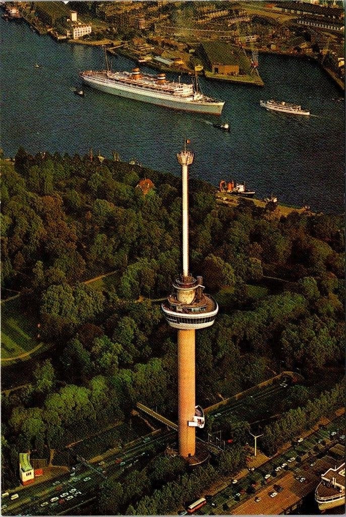 Rotterdam - 12 oude ansichtkaarten Euromast IV, Verzamelen, Verzenden, 1960 tot 1980, Ongelopen, Zuid-Holland