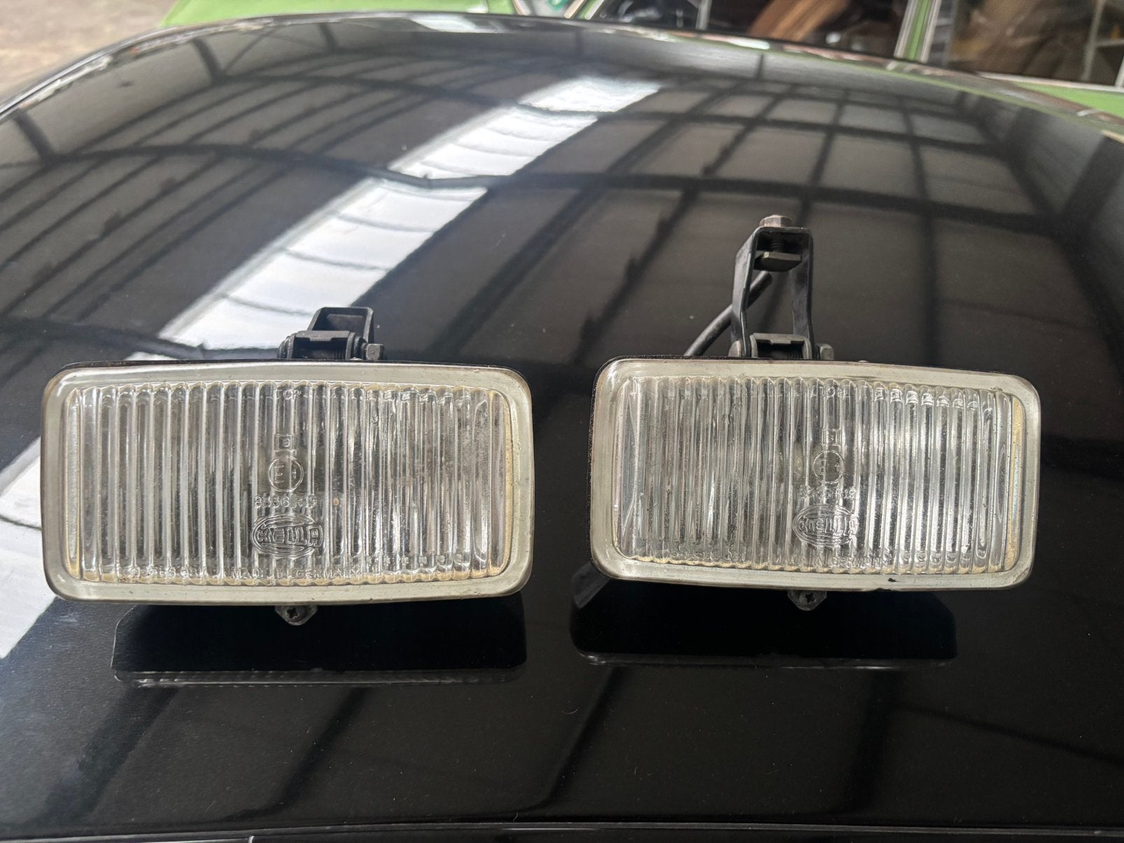 Set Hella mistlampen met steun, Auto-onderdelen, Verlichting, Ophalen of Verzenden, Gebruikt, BMW