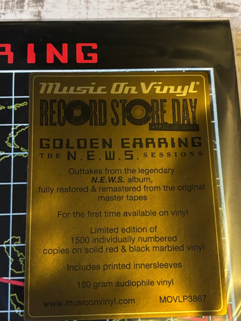 Golden Earring - The N.E.W.S. Sessions (RSD Limited Edition), 2020 tot heden, Ophalen of Verzenden, Nieuw in verpakking, 12 inch