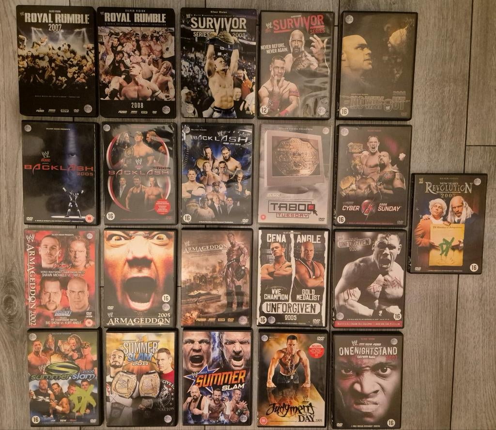WWE Wrestlemania Legend Compilation  (wrestling, wwf, wcw), Gebruikt, Alle leeftijden, Vechtsport, Boxset