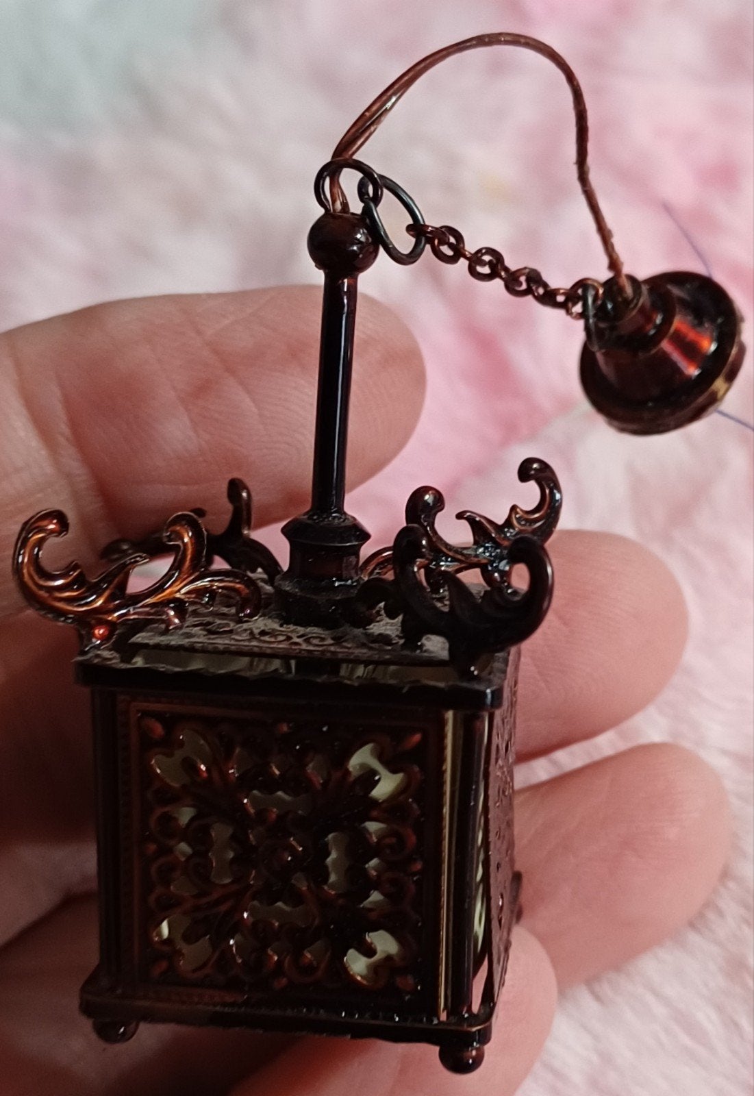 Poppenhuis hang lampje, Ophalen of Verzenden, Gebruikt, Poppenhuis