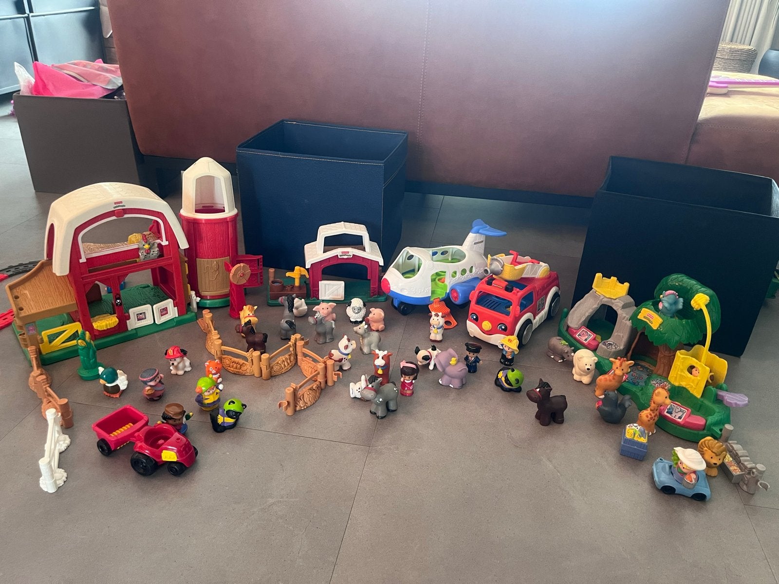 Grote Fisher-Price Little People speelset met veel figuren, Ophalen of Verzenden, Gebruikt, Jongen of Meisje