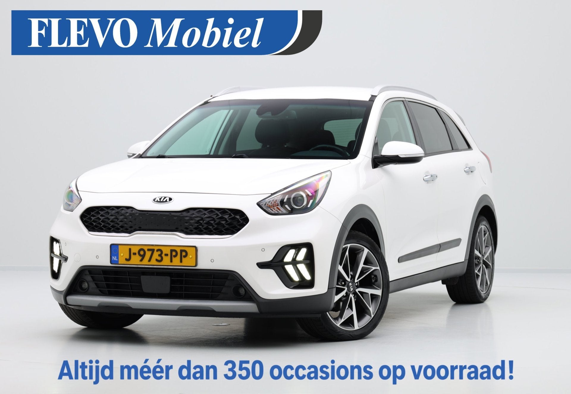 Kia Niro 1.6 GDi Hybrid DynamicPlusLine Aut. CarPlay|Clima|C, Auto's, Gebruikt, Euro 6, Leder en Stof, Origineel Nederlands
