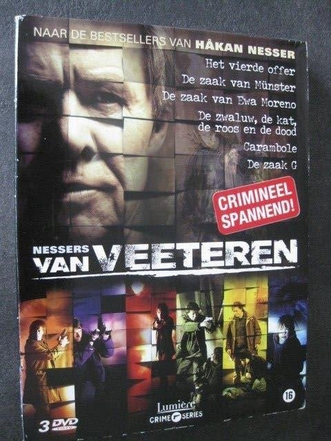 VAN VEETEREN  6 X 90 min. HAKAN NESSER - CRIMINEEL SPANNEND, Cd's en Dvd's, Vanaf 12 jaar, Ophalen, Zo goed als nieuw
