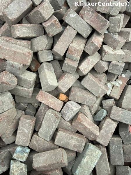 200m2 rood bruin gebakken klinkers platkeiformaat straatsten, Bij dit gebruikte product niet te achterhalen, Gebruikt, Keramiek