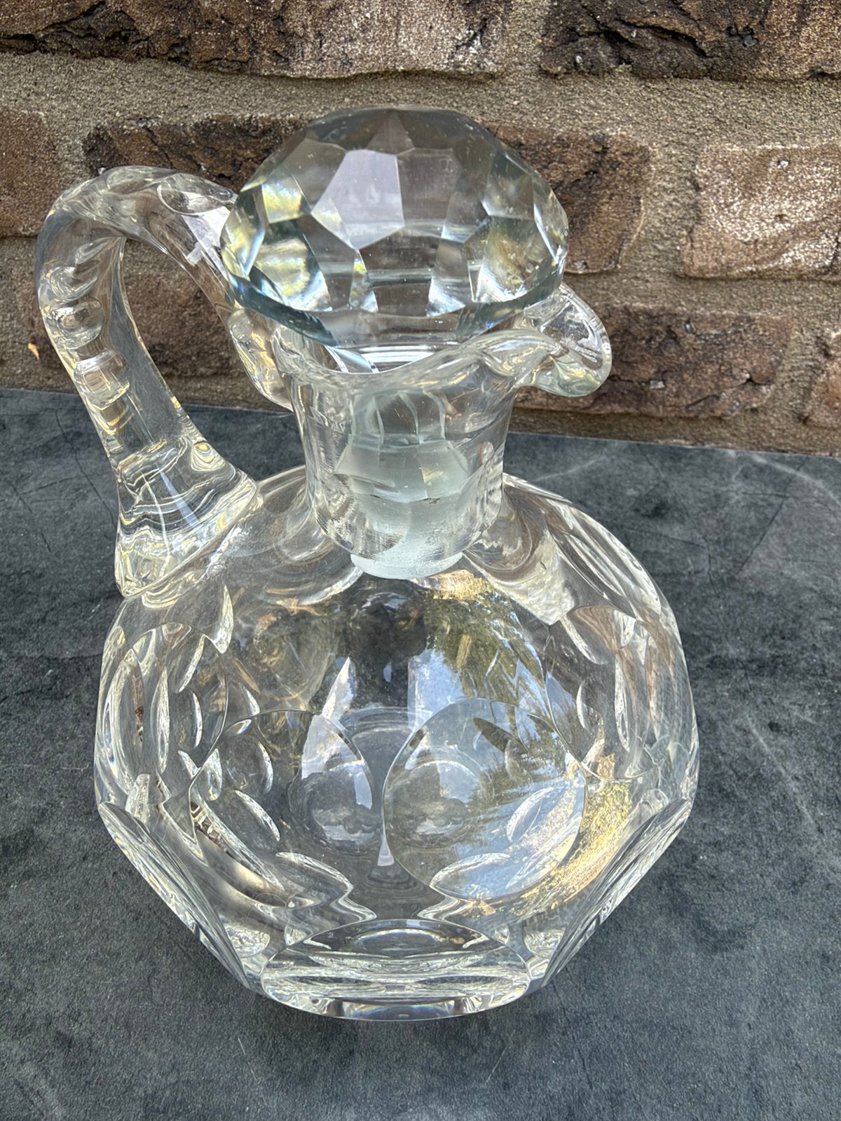 kristallen Nachtman karaf 18 cm hoog 13 cm breed, Antiek en Kunst, Ophalen of Verzenden