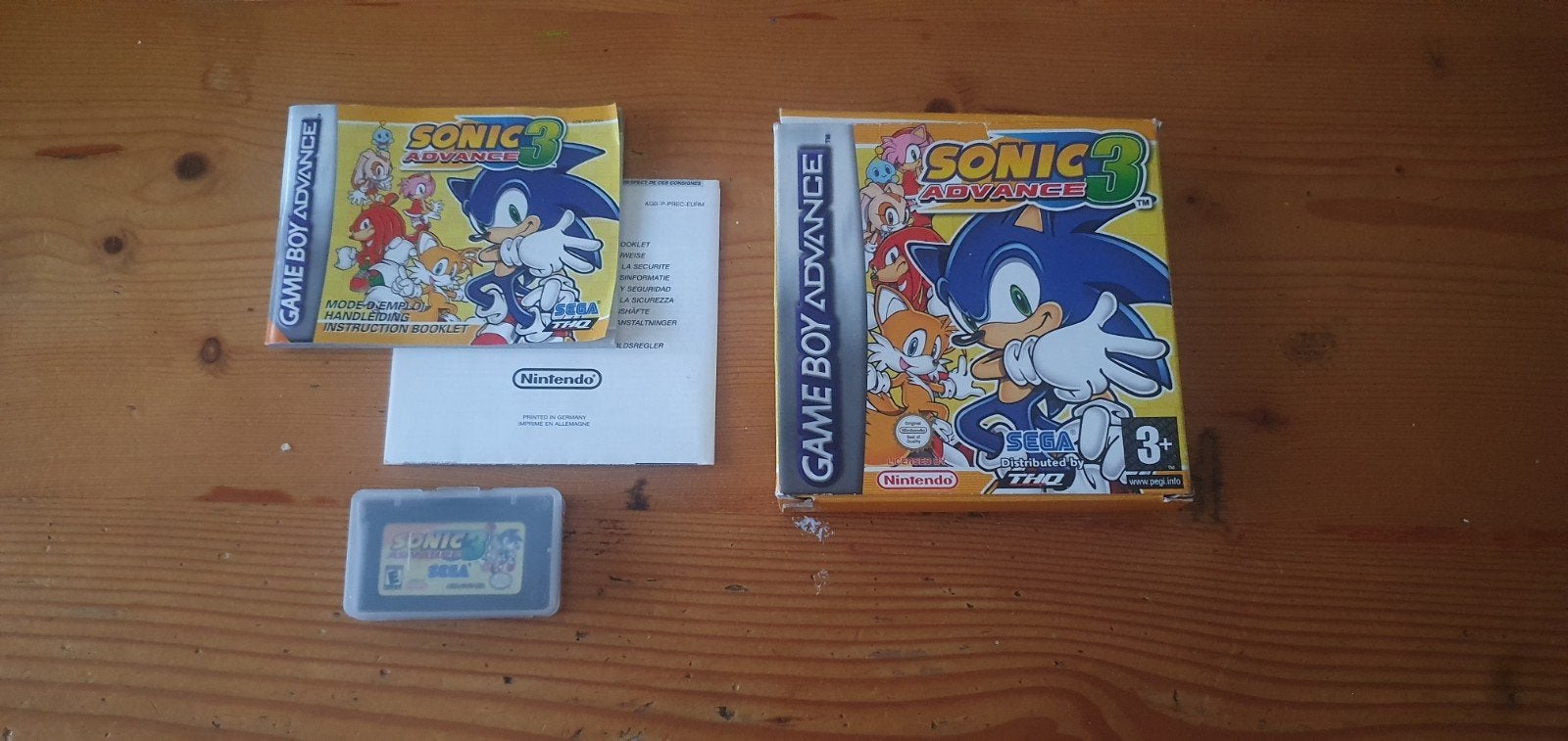 Sonic Advance 3 cib gameboy advance, Spelcomputers en Games, Games | Nintendo Game Boy, 1 speler, Ophalen, Gebruikt, Vanaf 3 jaar