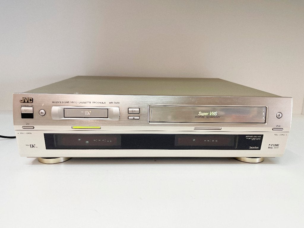 JVC HR-DVS1EU VHS/S-VHS combi (Mini DV band vastgelopen), Jvc, N, Ophalen of Verzenden, VHS-speler of -recorder