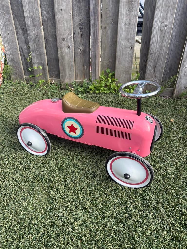 Retro roller loopauto roze, Kinderen en Baby's, Speelgoed | Buiten | Voertuigen en Loopfietsen, Ophalen of Verzenden, Zo goed als nieuw