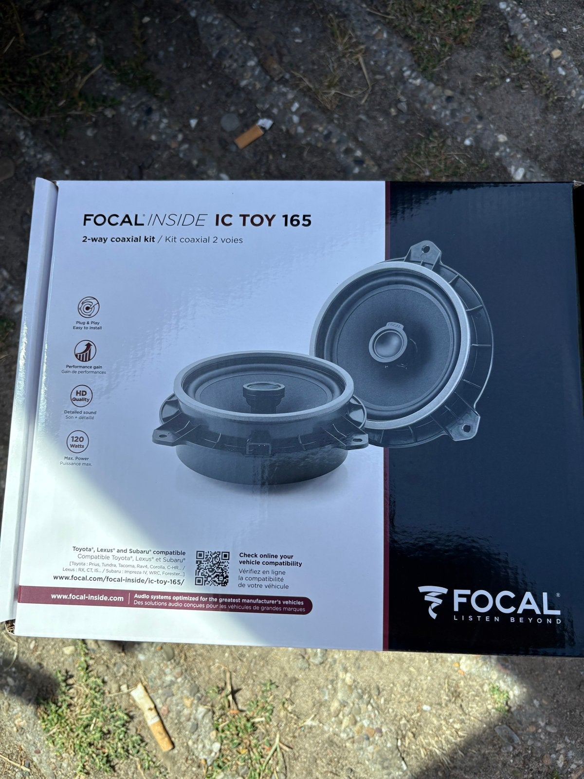 Focal IC TOY 165 2-weg coaxiaal kit - Nieuw in doos, Auto diversen, Autospeakers, Ophalen of Verzenden, Nieuw