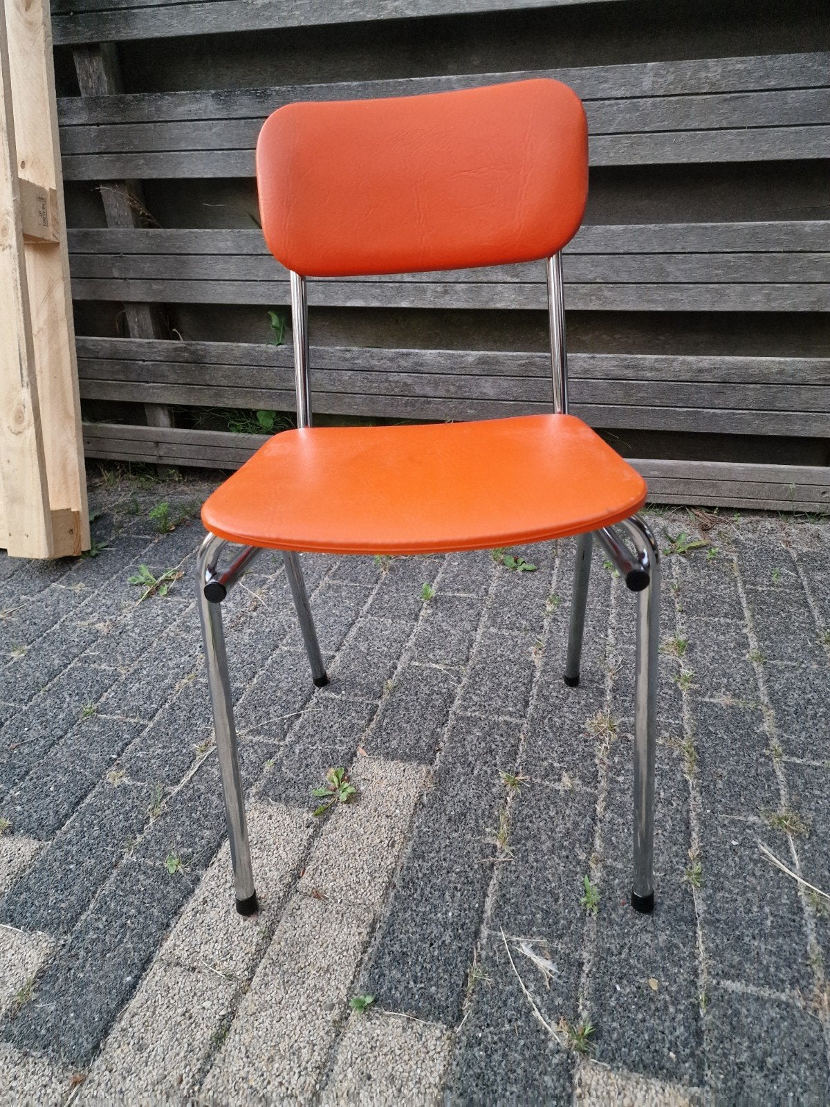 seventies sixties eetkamerstoel, Huis en Inrichting, Ophalen, Gebruikt, Overige kleuren, Seventies sixties