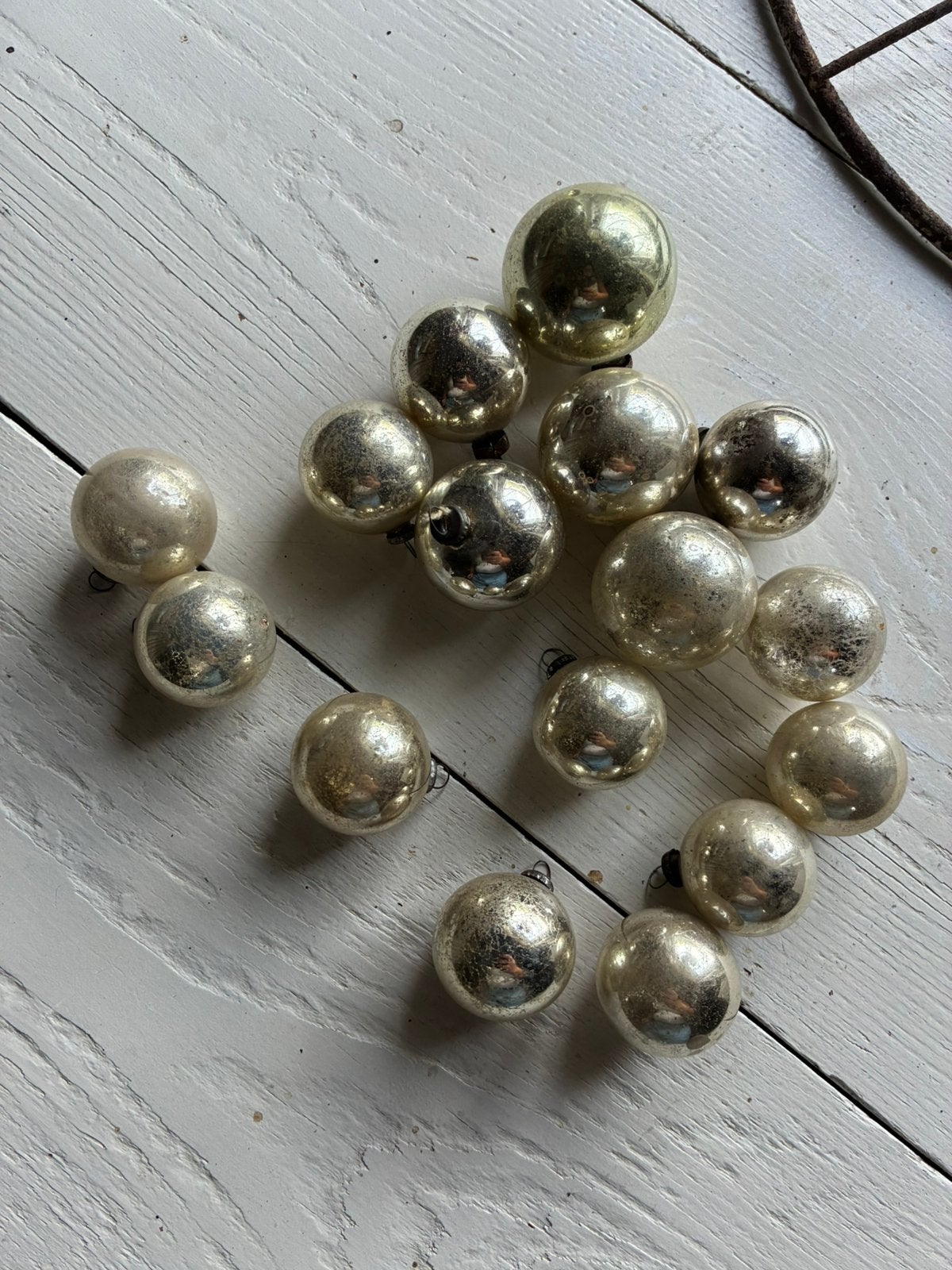 Setje Oude kerstballetjes, Ophalen of Verzenden, Zo goed als nieuw