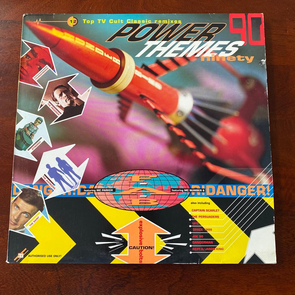 Power Themes '90 - Top TV Cult Classic Remixes Vinyl LP, Ophalen of Verzenden, 1990 - 1999, Gebruikt, 12 inch