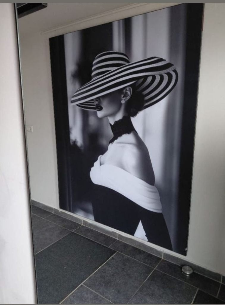 Artframe wisseldoek Beautiful Lady 160x200 cm, Geluiddempend, Schilderij, 160 cm, Meerkleurig