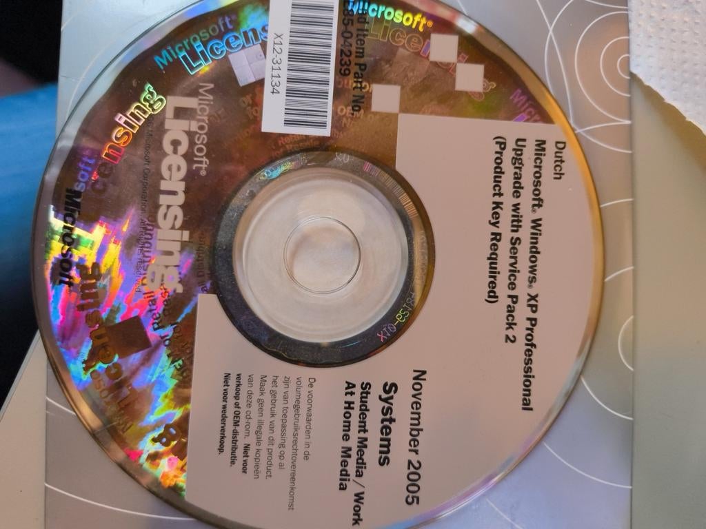 Microsoft Windows XP Professional Upgrade SP2 (2005), Computers en Software, Besturingssoftware, Ophalen of Verzenden