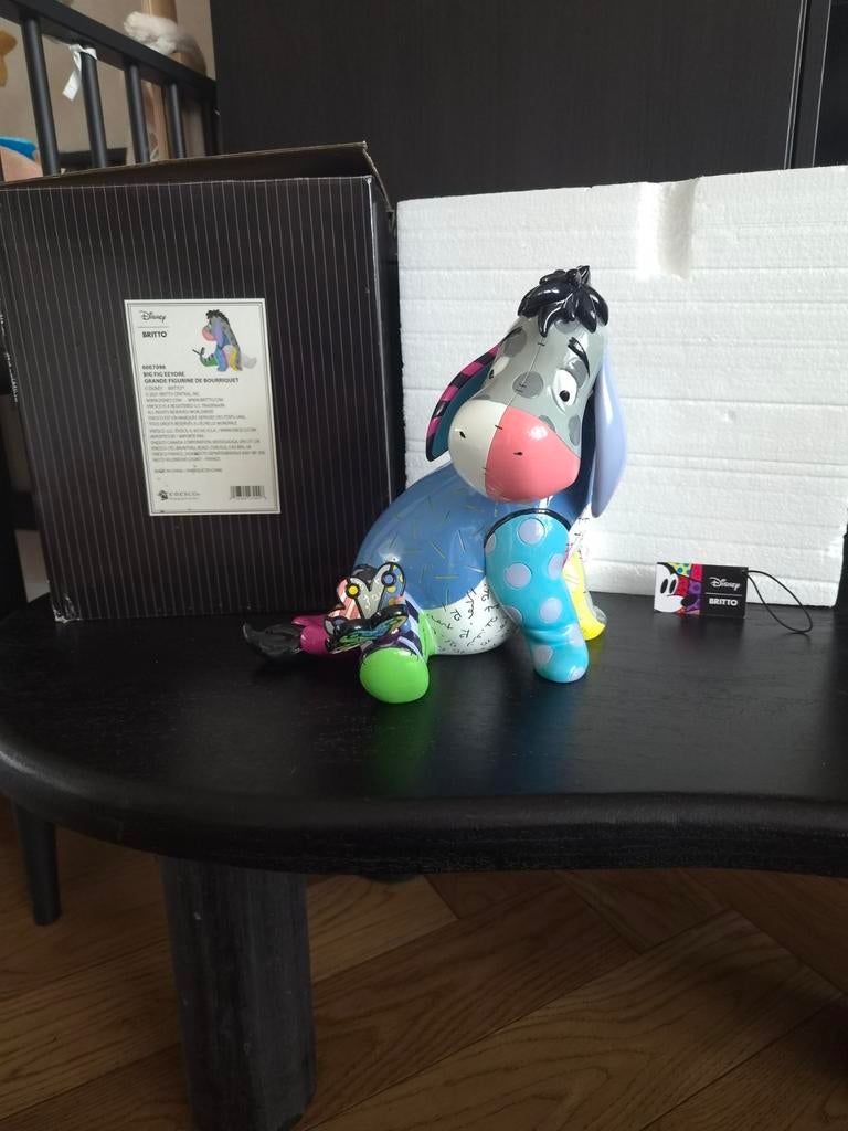 Disney Britto Eeyore "big fig", Verzamelen, Ophalen of Verzenden, Winnie de Poeh of vrienden, Zo goed als nieuw, Beeldje of Figuurtje