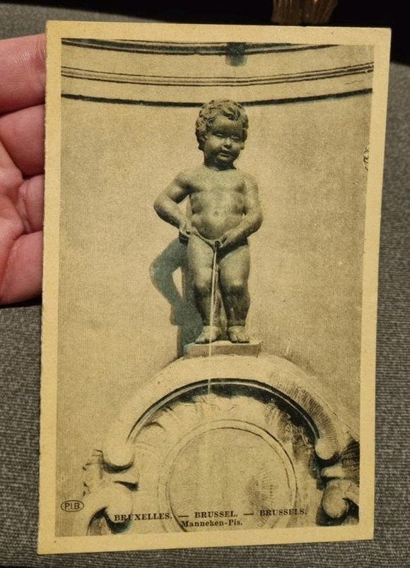 Manneken-Pis Brussel (1934), Ophalen of Verzenden, Voor 1920, Gelopen, Brussel (Gewest)