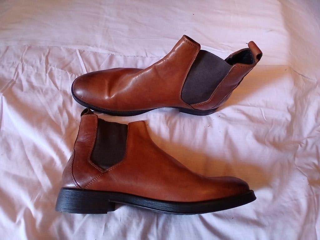 cognac bruine halfhoge herenschoenen GEOX Respira maat 46, Kleding | Heren, Schoenen, Bruin, Boots, Ophalen of Verzenden, Zo goed als nieuw