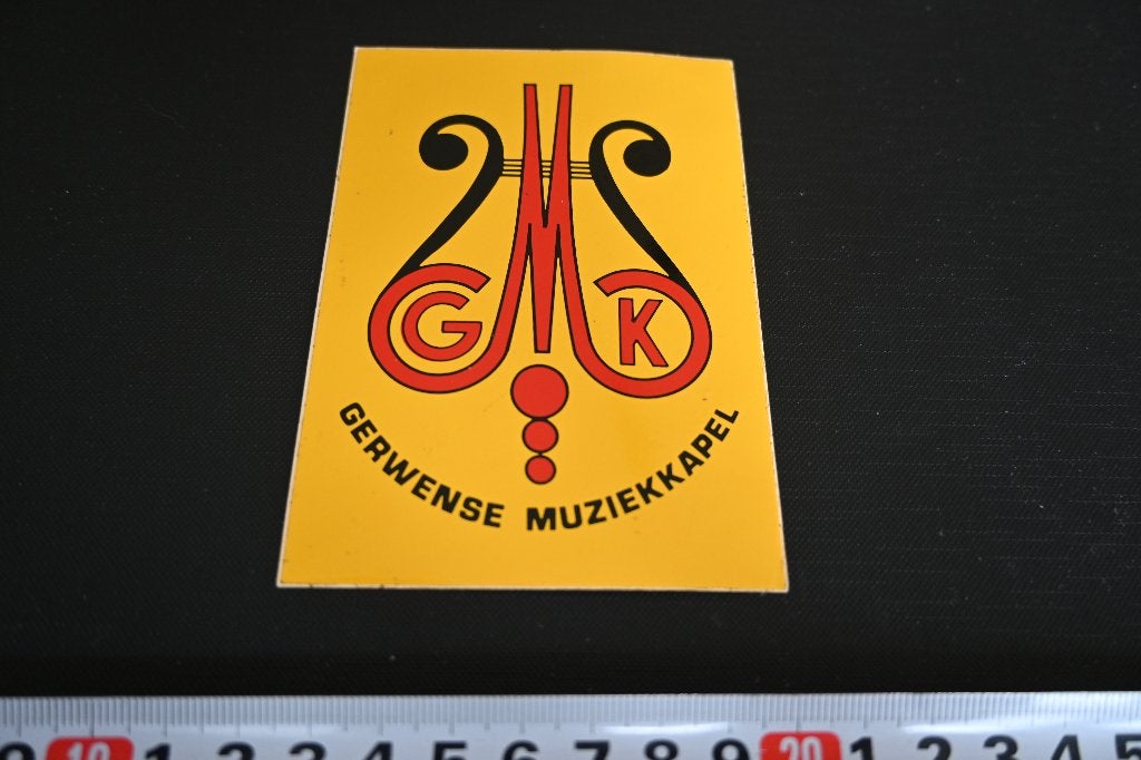sticker Gerwen  Gerwense Muziekkapel, Verzamelen, Ophalen, Zo goed als nieuw