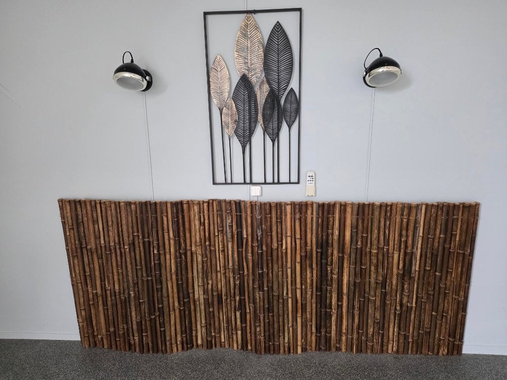 bamboe wand scherm decoratief, Ophalen, Zo goed als nieuw