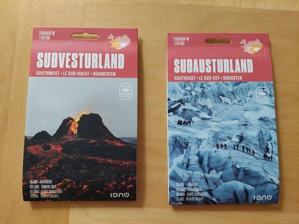Toeristische wegenkaart IJsland ZW en ZO, Overige merken, Nieuw, Ophalen of Verzenden, Ferdakot