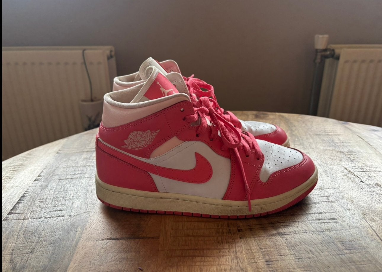 Nike air jordan 1 sneakers, Ophalen, Zo goed als nieuw, Zwart, Sneakers of Gympen