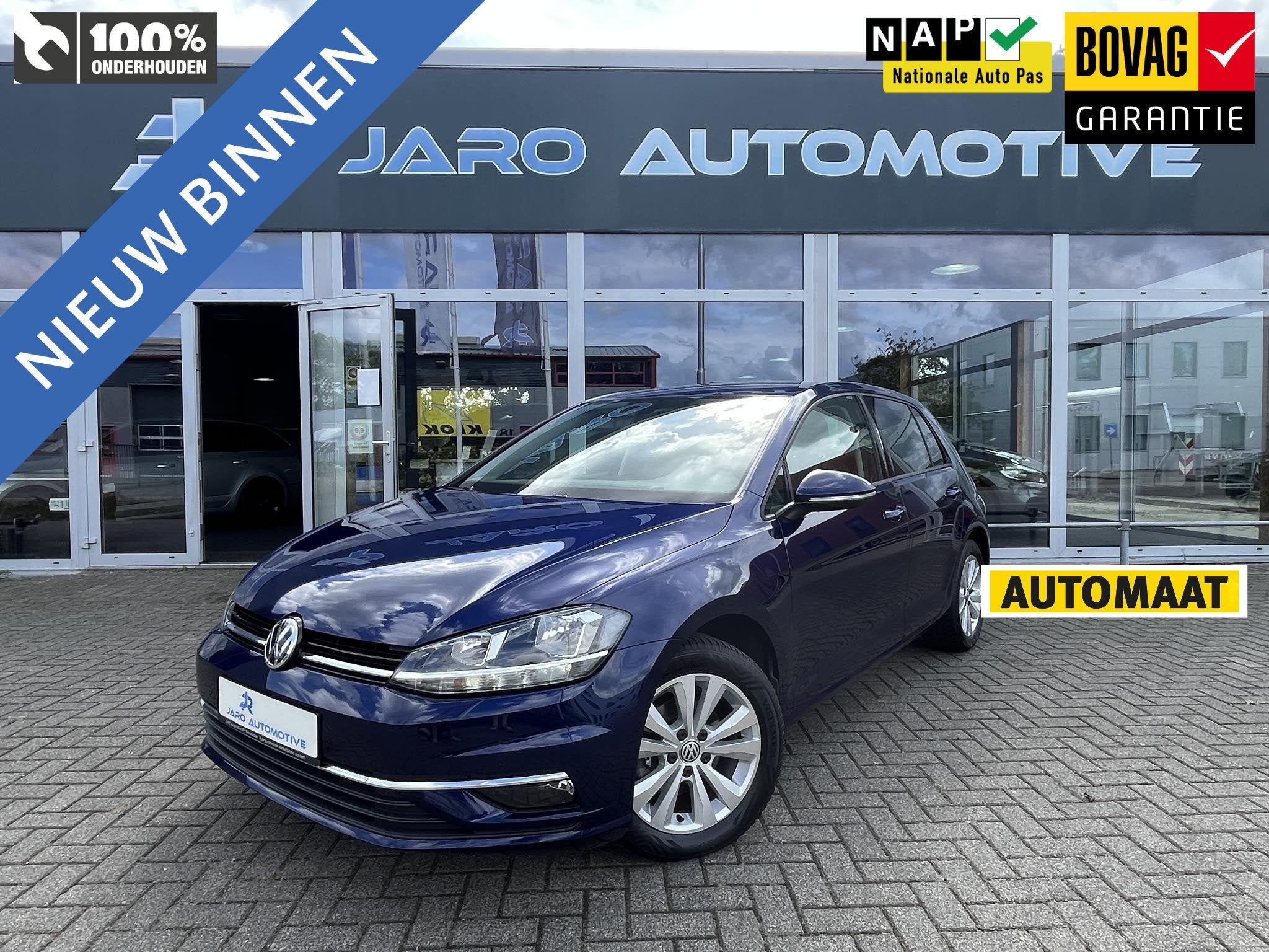 Volkswagen Golf 1.0 TSI Comfortline | AUTOMAAT | ACC | PDC V, 12 maanden, Stof, Gebruikt, Blauw