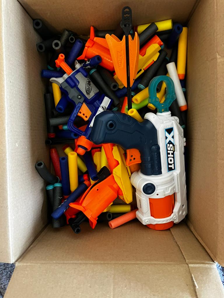 Grote Nerf en X-Shot collectie met pijltjes, Ophalen, Gebruikt, Jongen of Meisje