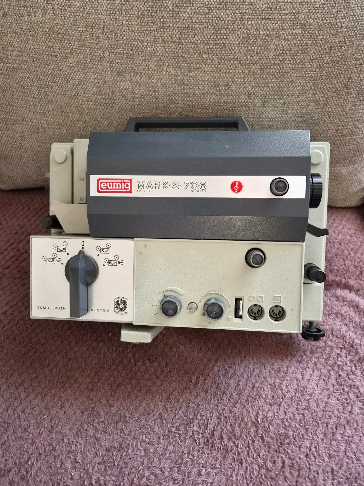 Eumig Mark S-706 Super 8 Single 8 Filmprojector, Ophalen of Verzenden, Gebruikt