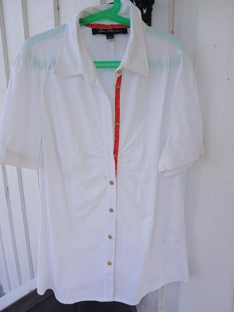 BLOUSE van Frans Molenaar, Kleding | Dames, Verzenden, Nieuw, Maat 38/40 (M), Wit