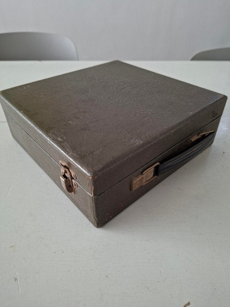 vintage harmonica koffertje singles vinyl retro jaren 50-60, Ophalen of Verzenden, Gebruikt, 7 inch, Overige typen