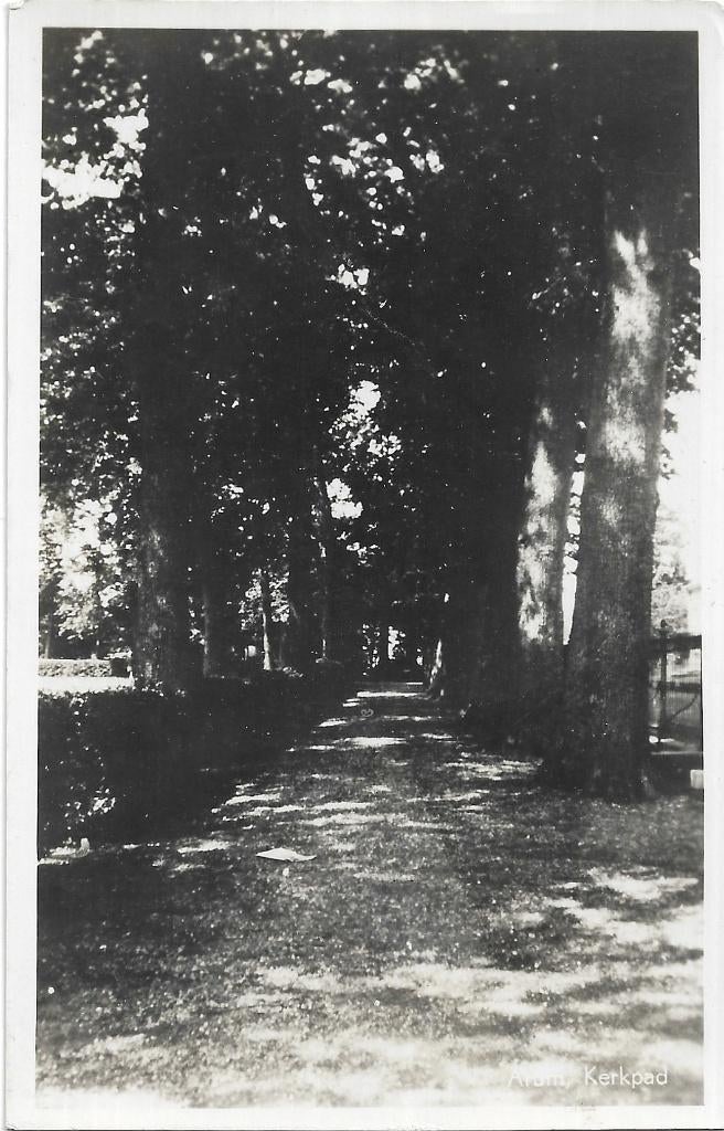 AK Arum - Kerkpad, Verzenden, 1940 tot 1960, Ongelopen, Friesland