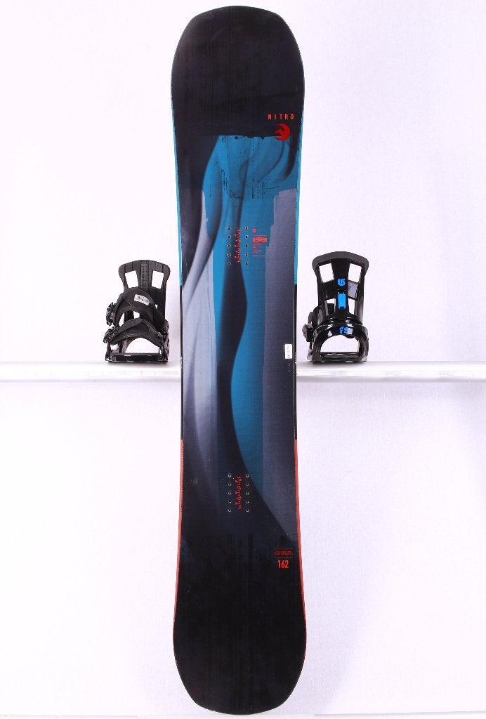 159; 162 cm snowboard NITRO SUPRATEAM, Black/blue, CAMBER, Sport en Fitness, Verzenden, Gebruikt, Board