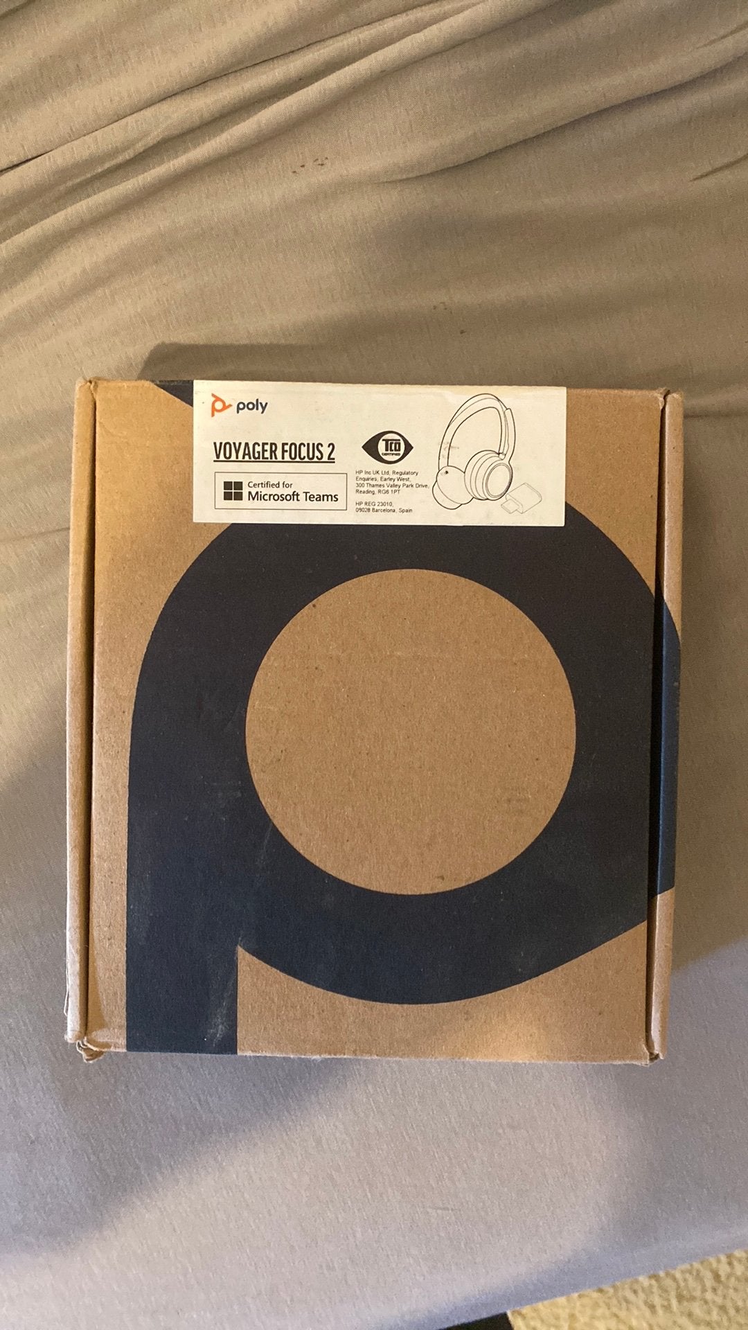 Poly Voyager Focus 2 Headset, Ophalen of Verzenden, Zo goed als nieuw, Draadloos, On-ear