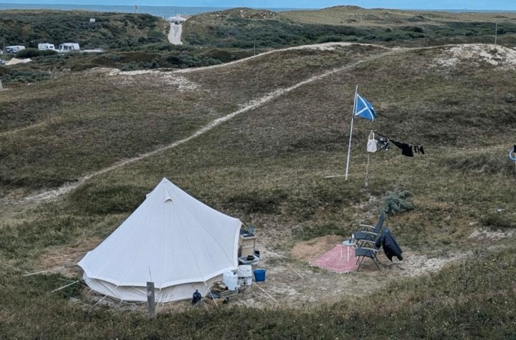 CanvasCamp Bell Tent, Caravans en Kamperen, Tenten, Ophalen, Gebruikt, Tot en met 4