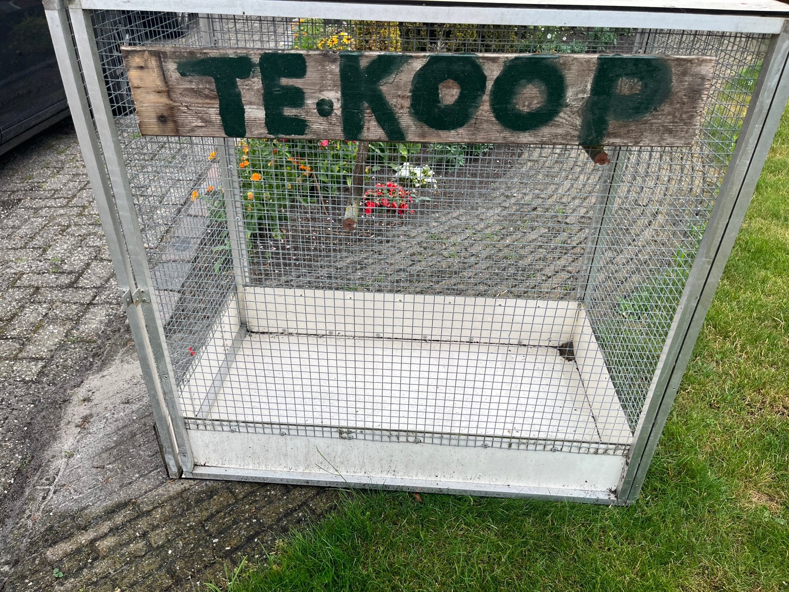 Vogelkooi, Ophalen, Gebruikt, Aluminium, Vogelkooi