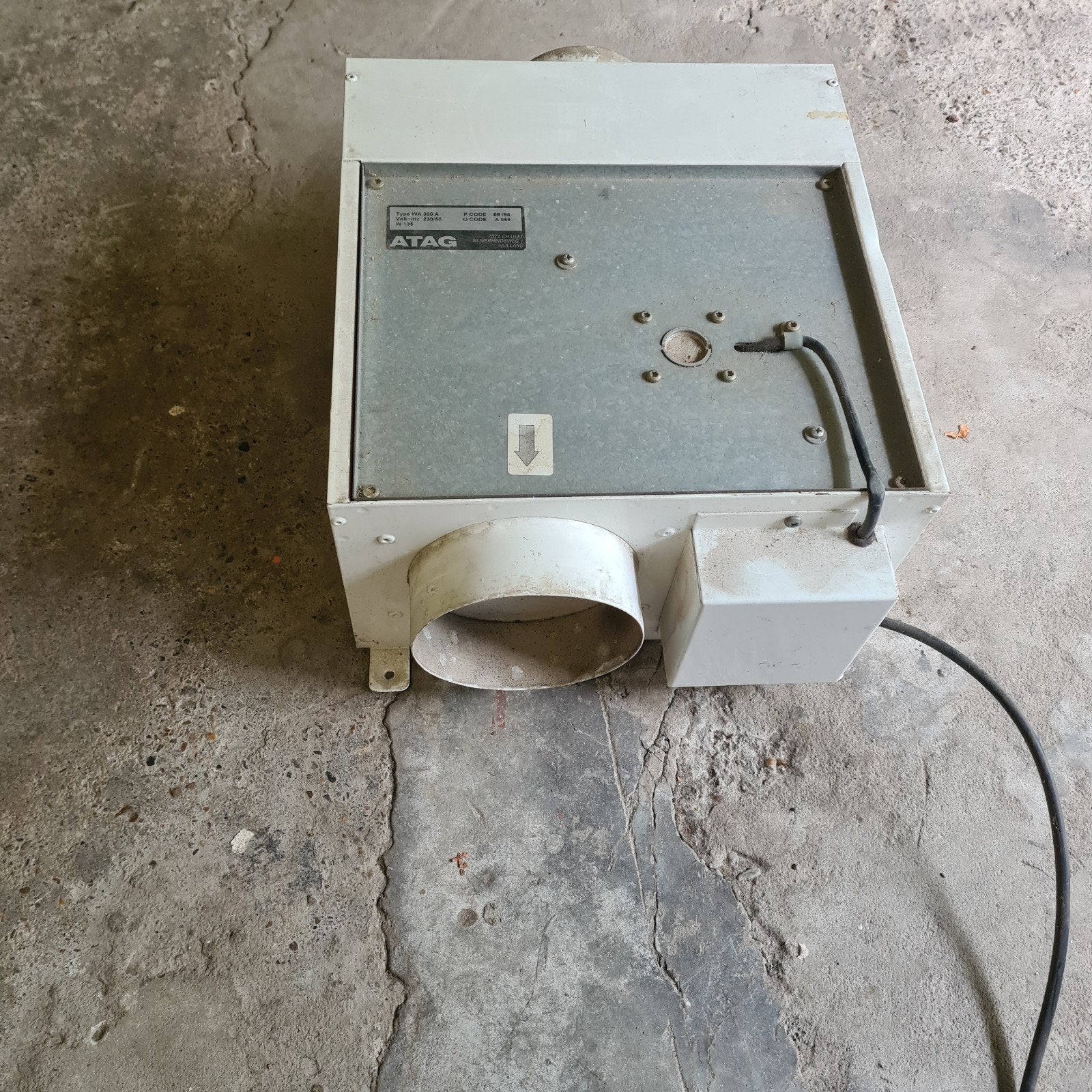 Externe afzuigkap motor, Ophalen, Afzuiger
