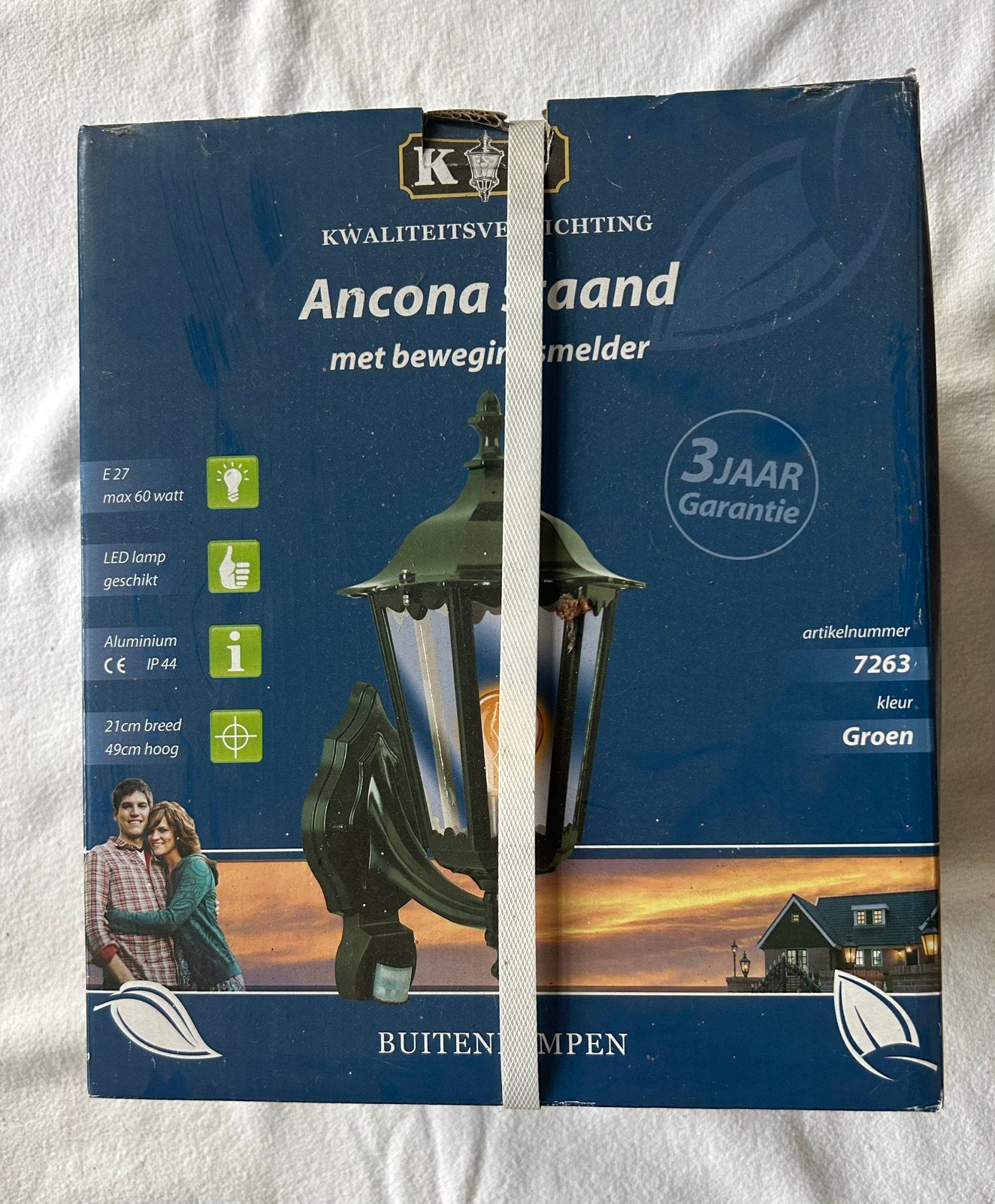 Nieuwe buitenlamp met bewegingssensor van KS, Tuin en Terras, Minder dan 50 watt, Wandlamp, Ophalen of Verzenden, Netvoeding