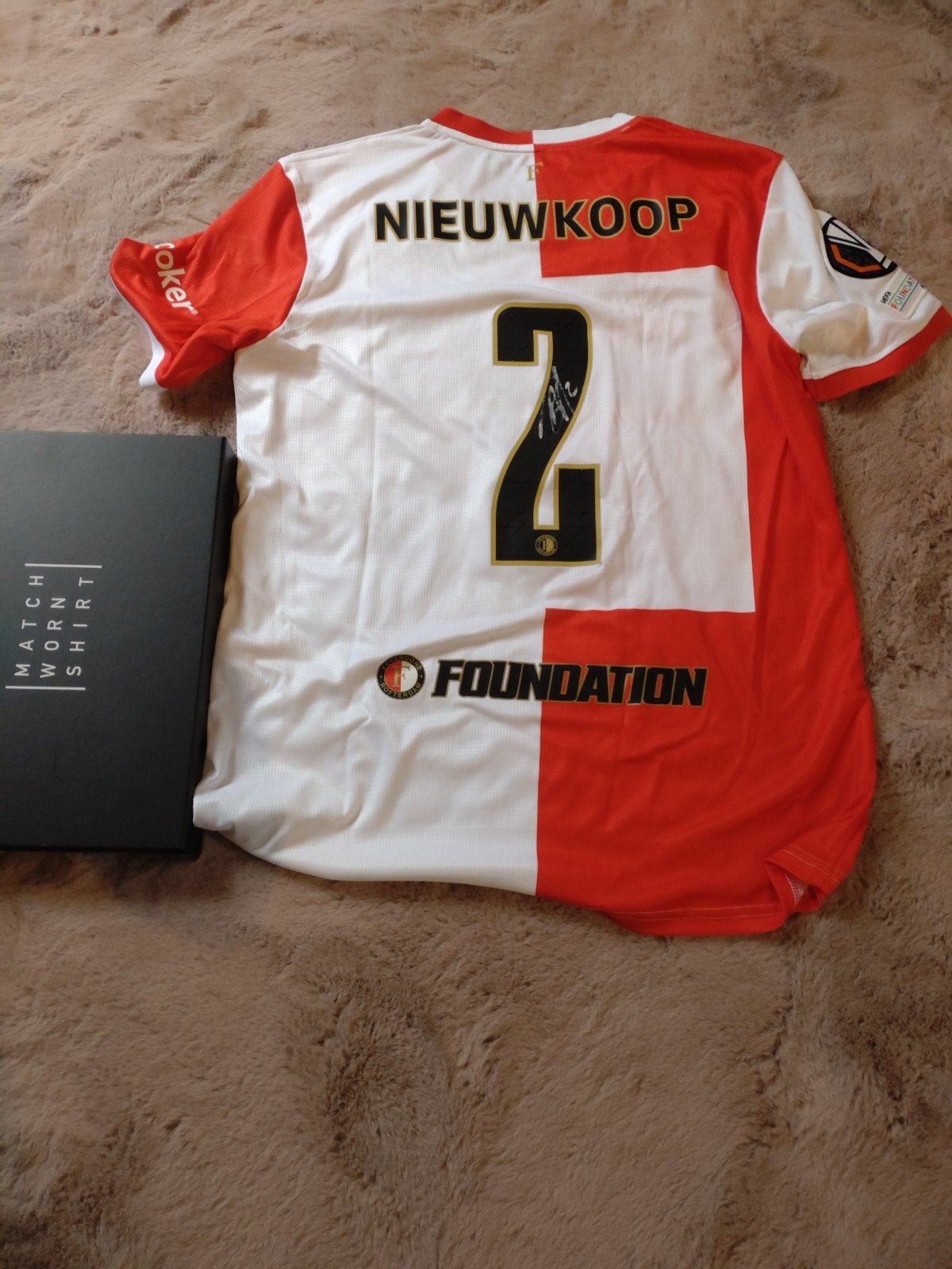 Feyenoord Matchworn Shirt 2025/2026 - Bart Nieuwkoop, Kleding | Heren, Sportkleding, Ophalen of Verzenden, Gedragen, Castore, Voetbal