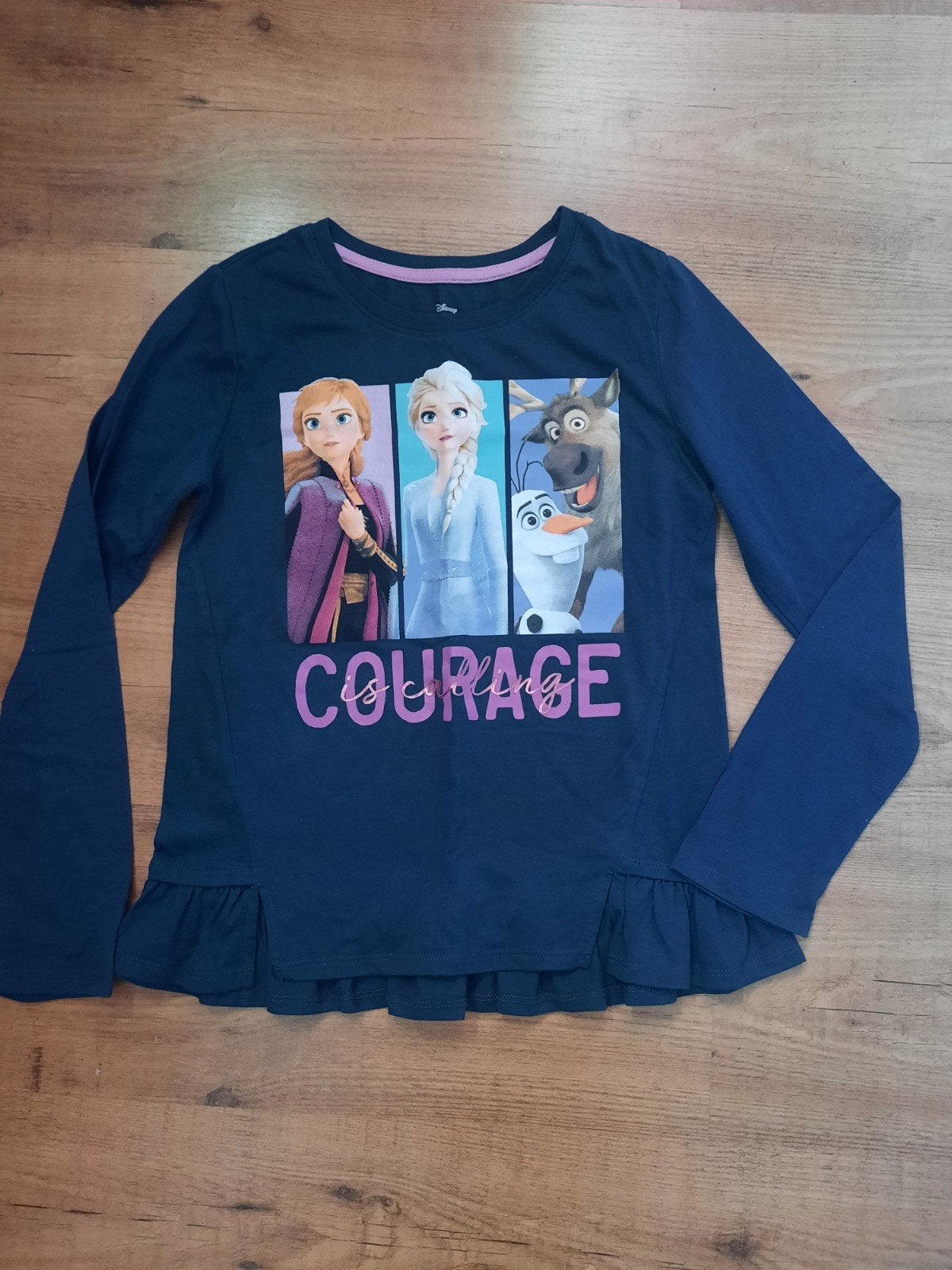 Disney Frozen II shirt maat 152 met Anna, Elsa, Olaf en Sven, Ophalen of Verzenden, Gebruikt, Disney Frozen II, Meisje