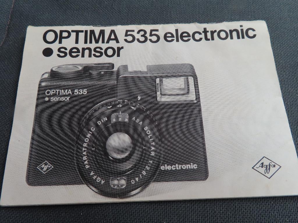 Agfa 535 Optima electronic camera gebruiksaanwijzing, Ophalen of Verzenden, Zo goed als nieuw, Compact, Overige Merken