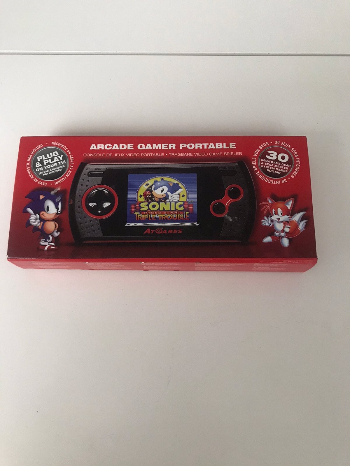 Arcade Gamer Portable Sega 30 games Sonic,Golden Axe,culoms, Ophalen, Zo goed als nieuw, Met 1 controller, Saturn of Dreamcast