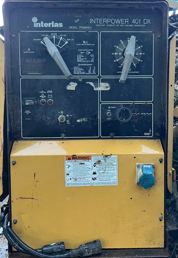Interlas  lasgenerator, Doe-het-zelf en Verbouw, Ophalen of Verzenden, Gebruikt, 250 ampère of meer, Elektroden