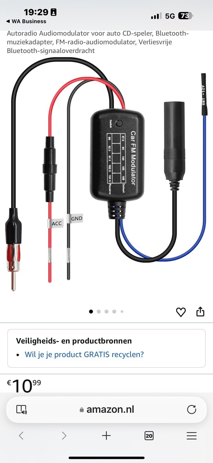 Bluetooth, Ophalen of Verzenden, Zo goed als nieuw