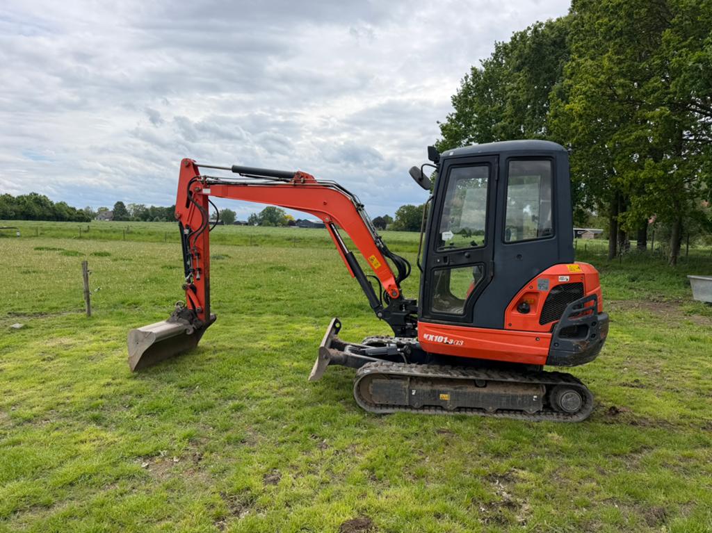 Kubota kx 101-3, Ophalen, Graafmachine