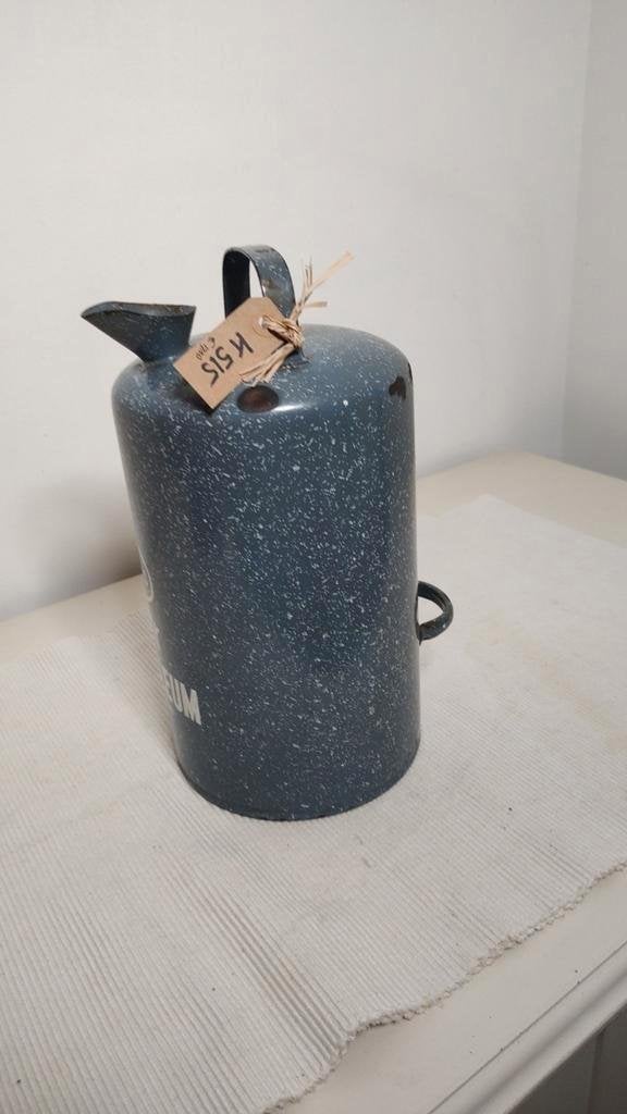 K515 VINTAGE petroleumkan 5 liter gewolkt ESSO, Ophalen of Verzenden