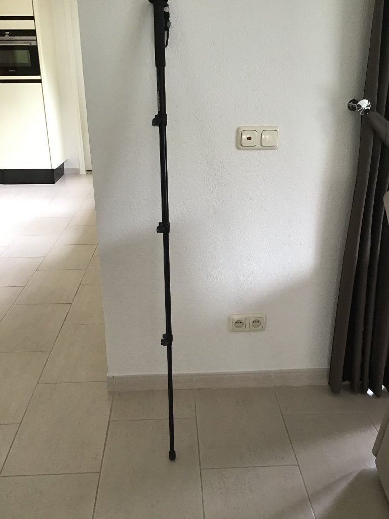 Manfrotto monopod mm 294 A4 statief, Ophalen, 3-assige stabilisatie, Eenpoot, Zo goed als nieuw