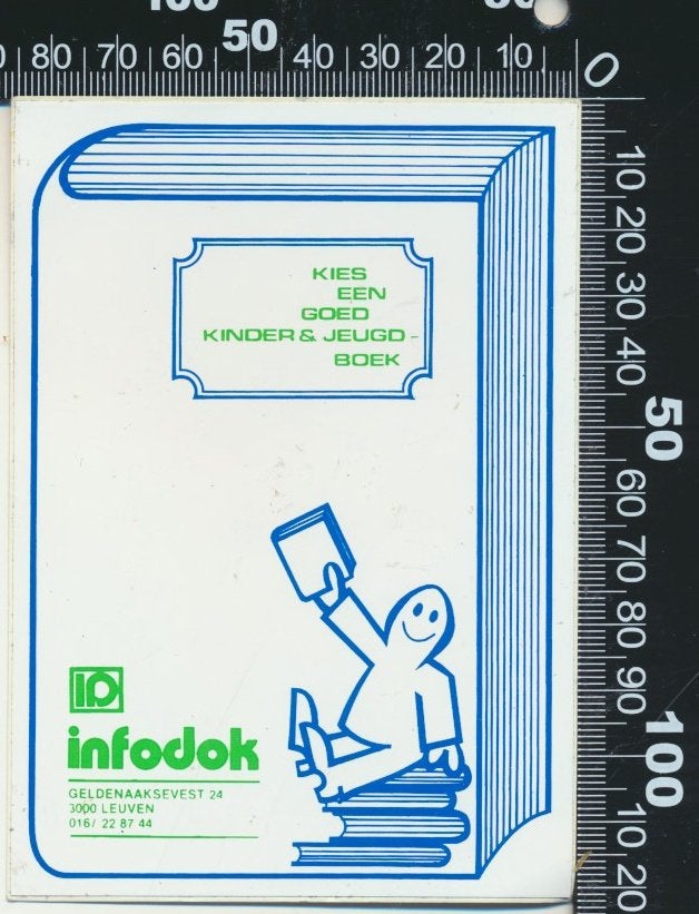 Sticker: Infodok - Leuven, Ophalen of Verzenden, Zo goed als nieuw, Bedrijf of Vereniging
